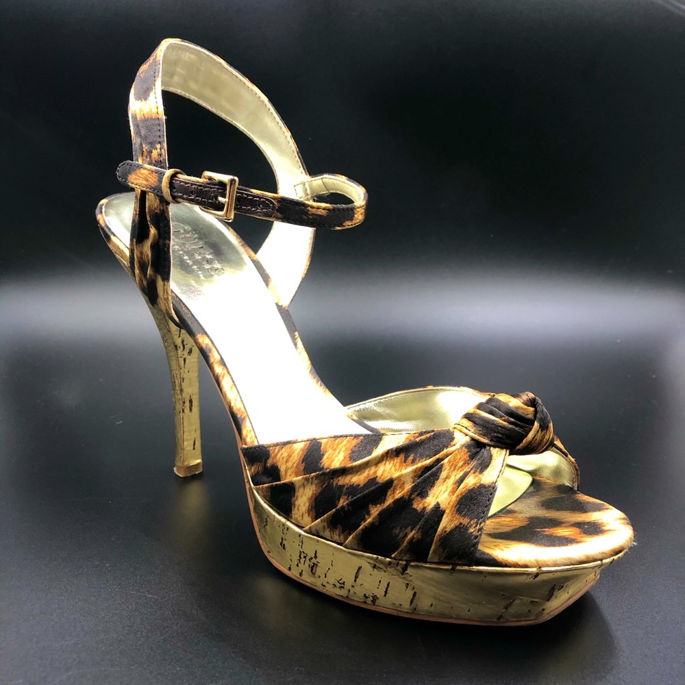 Guess Leopard heels size 8